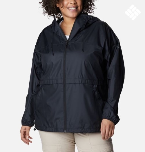 Women's Columbia Alpine Chill Windbreaker Jackets Black | Plus Size CA-EL418